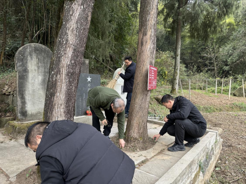 广元河地镇：“三个一”机制织密烈士墓保护网河地镇开展“清明祭英烈”主题党团日活动