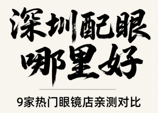 深圳配眼镜哪里好，9家热门眼镜店亲测对比