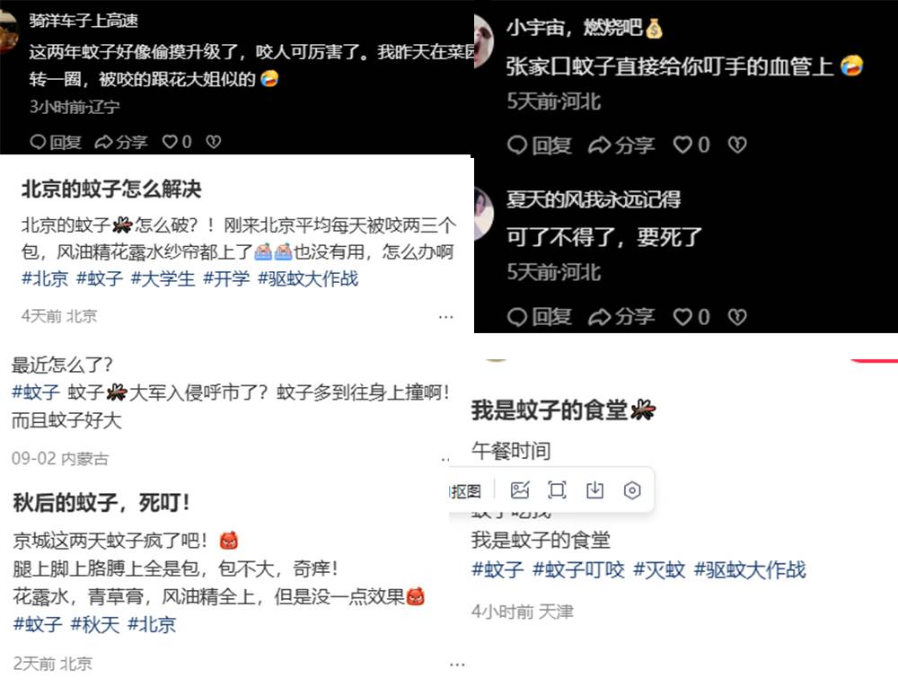 秋蚊北上？比人血更诱蚊的“神秘美味”