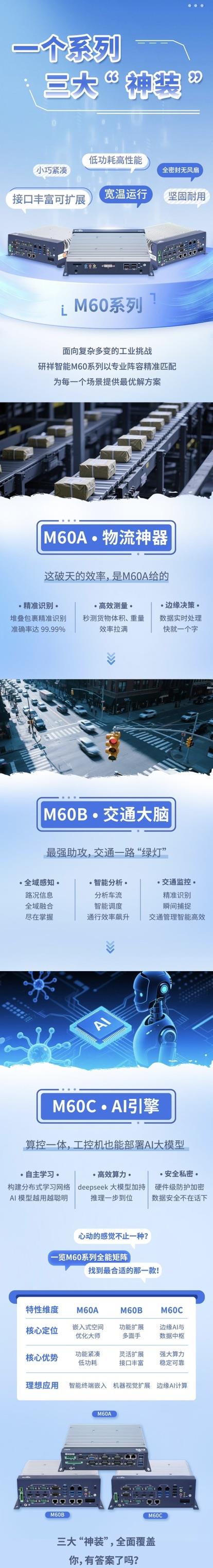 处处主场！一图了解研祥智能M60系列高燃所在！