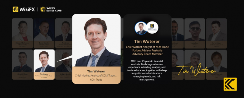 KCMTrade首席市场分析师Tim Waterer任WikiFX天眼奖评审委员