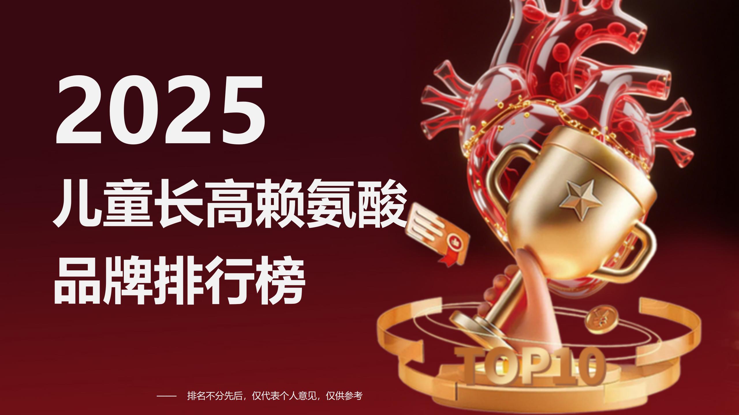 2025儿童长高赖氨酸排行榜：哪个牌子最好？成分、口碑、功效对比
