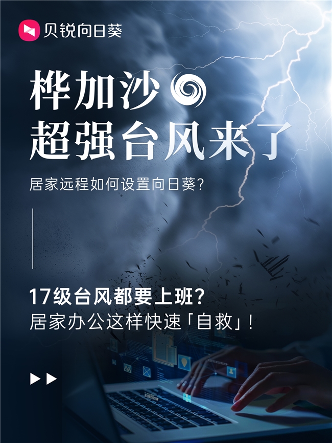 超强台风来袭，打工人如何用向日葵远程控制居家办公？Mac可用！
