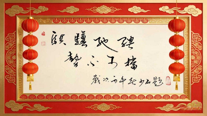 笔墨迎春丹青贺岁》——当代著名书法家张峰向全球华人拜年_中华网
