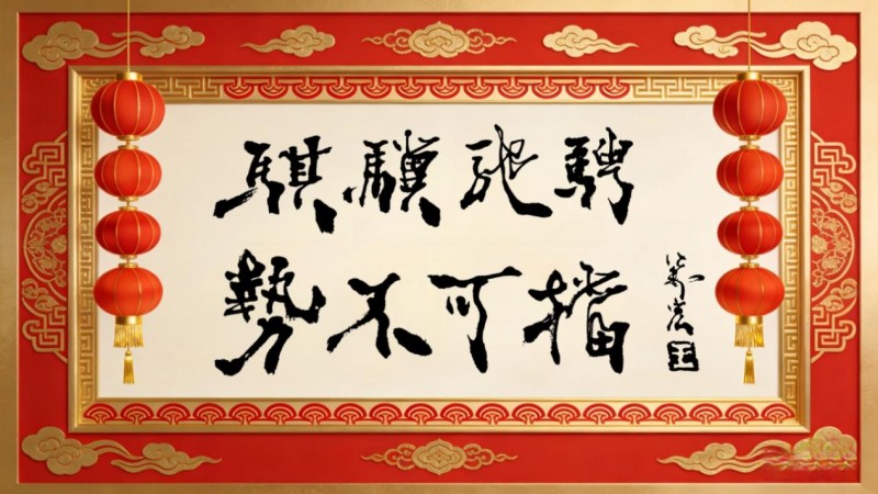 《笔墨迎春 丹青贺岁》——当代著名书法家王万宏向全球华人拜年