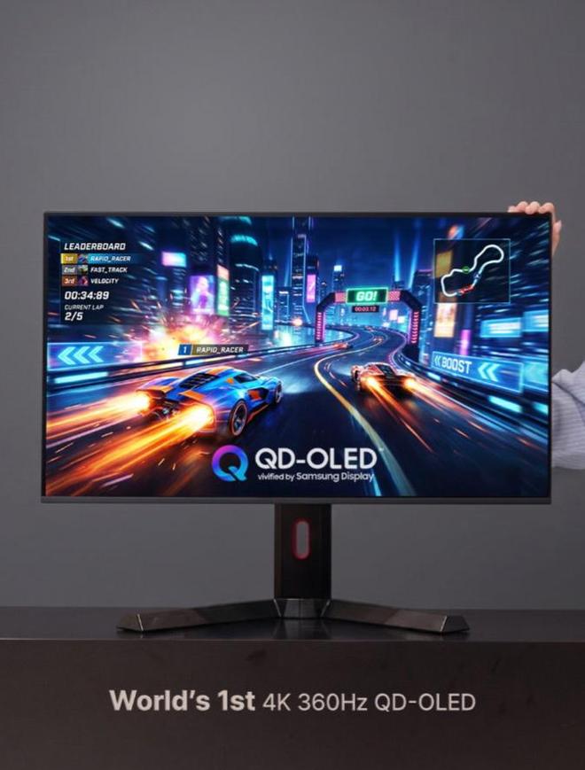 三星显示发布全球首款4K 360Hz QD-OLED电脑显示器面板