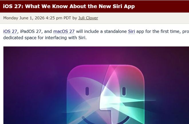 对标GPT！苹果Siri将正式推出独立App
