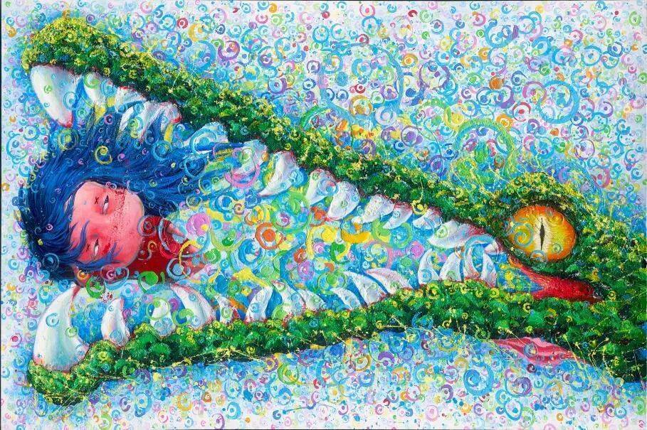 如花鳄鱼·彩虹泡泡