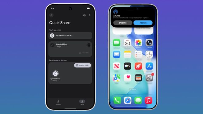 谷歌扩大Quick Share与AirDrop互传适配范围，覆盖更多安卓机型