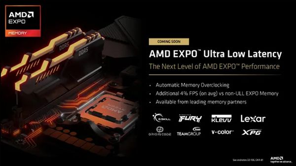不用多花钱白嫖15％性能！AMD打造超低延迟DDR5