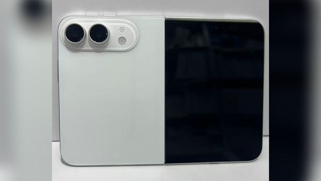 苹果折叠屏iPhone Fold机模高清细节图曝光，或仅推出白色版本