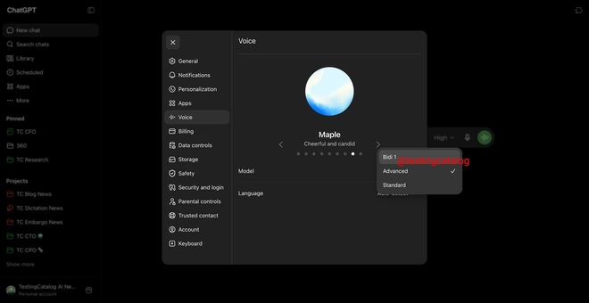 ChatGPT语音最大规模升级：双向AI语音模型Bidi 1已上线测试