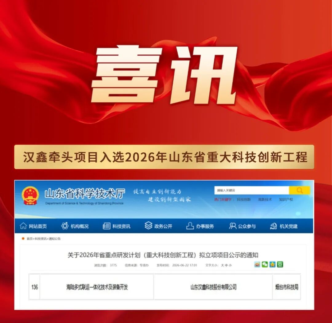 攻坚核心技术再突破!汉鑫科技牵头项目入选2026年山东省重大科技创新工程