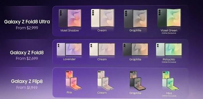 三星Galaxy Z Fold8系列价格曝光 国行或涨千元