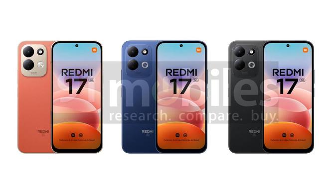 小米REDMI 17 5G手机渲染图曝光：橙/黑/蓝三色，7500mAh电池