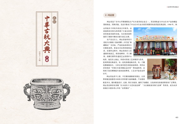 鸿运堂品牌及代表产品入编《中华古玩大典》