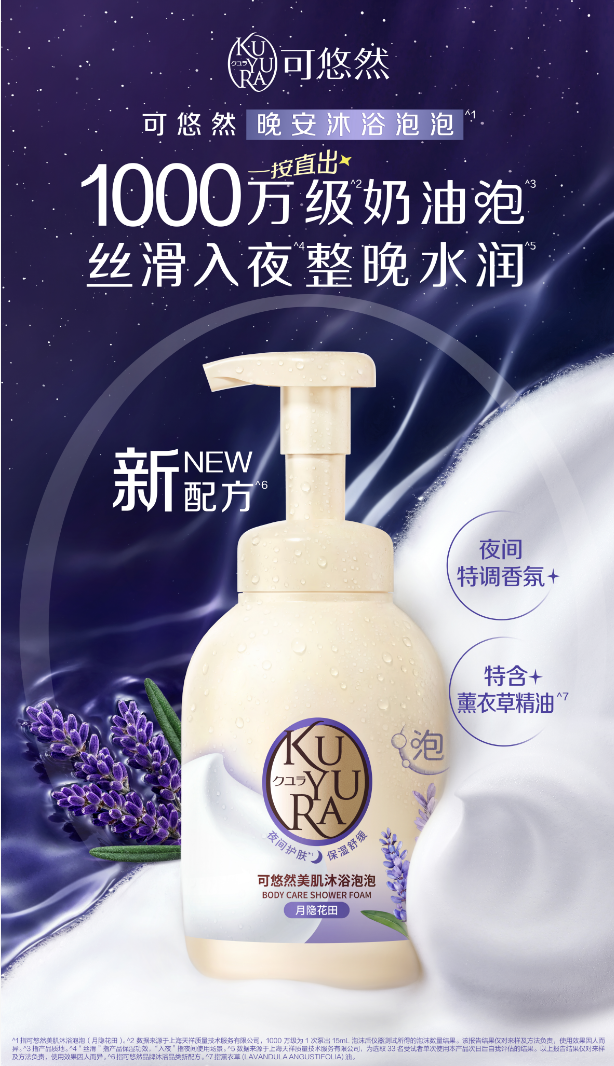 暮色入浴,裹香入眠 KUYURA可悠然晚安沐浴系列「月隐花田」全新上市