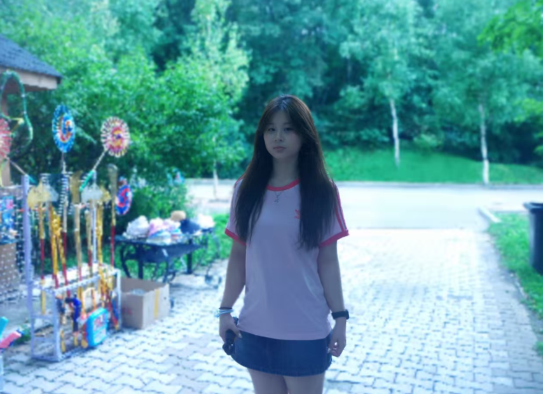 光影定格迷彩风采，刘芳宁同学斩获最美军训照活动桂冠