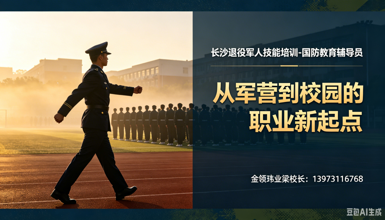 长沙退役士兵技能培训真的全免费？国防教育辅导员0元拿证
