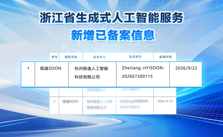 实力获权威认证!极逸SOON大模型通过备案,攻坚2D骨骼动画生成与视频生游戏技术