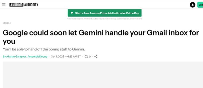 Gmail 将接入 Gemini，谷歌测试 AI 自动回复邮件新功能